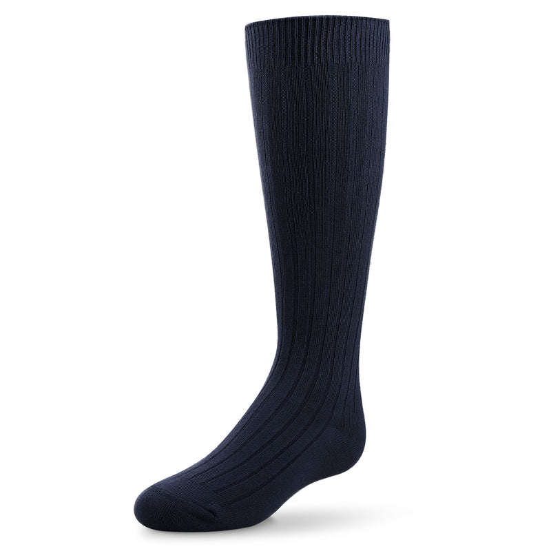 Zubii Ribbed Knee Socks 140 - Navy