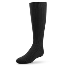 Load image into Gallery viewer, Zubii Ribbed Knee Socks 140 - Black