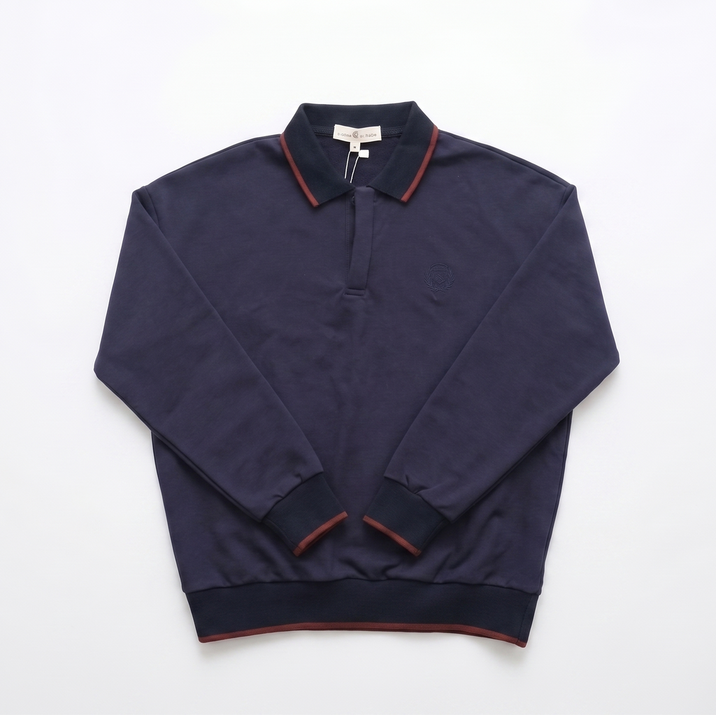 Birnham On The Sea Boys Sweatshirt Polo - Aviator Blue