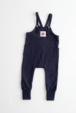 Birnham On The Sea Boy Apple Crest Overalls - Aviator Blue