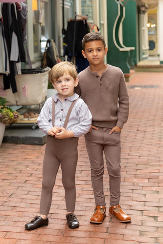 NouNelle Brown Knit Boy Sweater