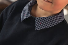 Load image into Gallery viewer, Mini Moda Penny Check Sweatshirt - Blue/Black
