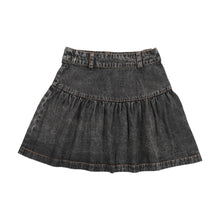 Load image into Gallery viewer, Farren &amp; Me Denim Drop Yoke Flaired Skirt - Black