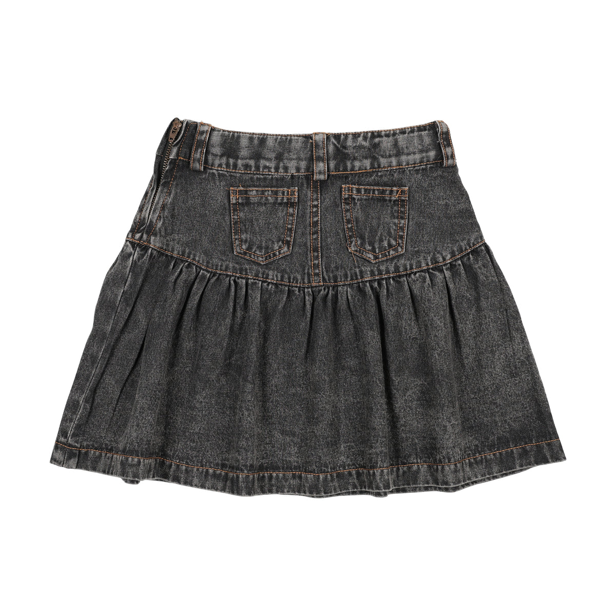 Farren & Me Denim Drop Yoke Flaired Skirt - Black – Moonlight