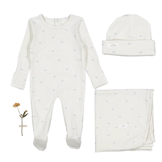 Lovely Littles Layette Set - Blue Bow