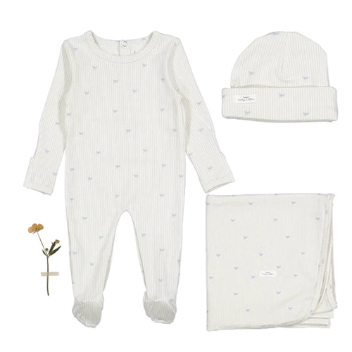 Lovely Littles Layette Set - Blue Bow