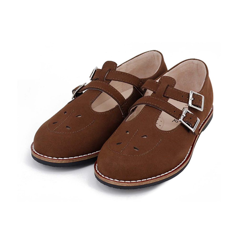 Camille Shoes Estella Clunky Taupe Nubuck