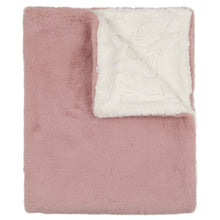 Load image into Gallery viewer, Peluche Lux Fur Blanket Super Fluff - Mauve &amp; Natural