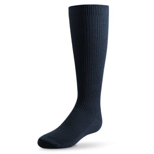 Zubii Thin Ribbed Knee Socks 151 - Navy