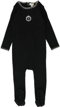 Load image into Gallery viewer, Lil Legs Emblem Footie - Black