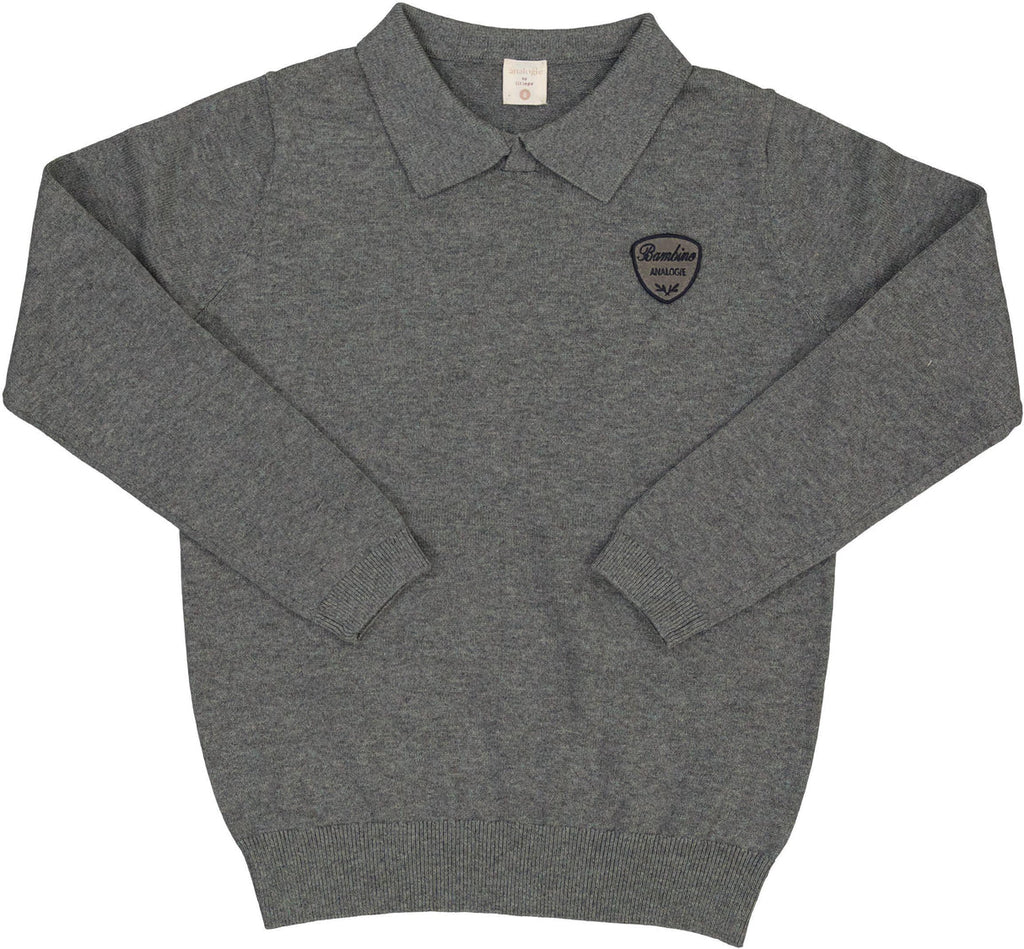 moose’s mini polo knit Polo Ralph Lauren Moose Intarsia-Knit Jumper in Grey for Men