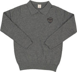 Lil Legs Knit Polo - Mid Grey