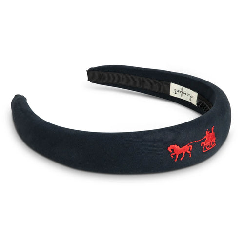 Le Enfant Petite Épopée Embroidered Hairband - Navy