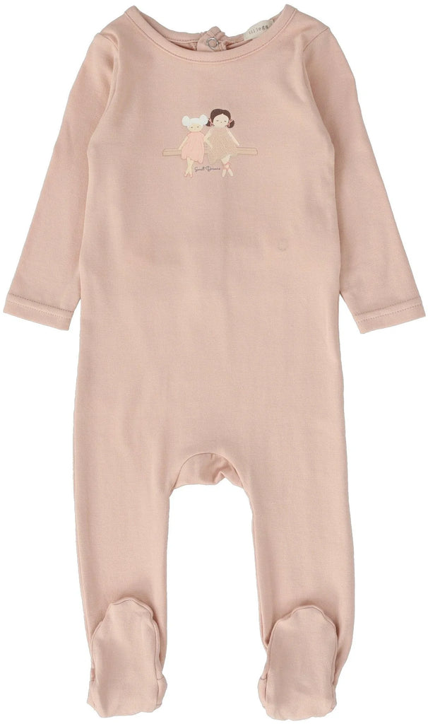 Lil Legs Doll Footie - Rose