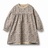 Wheat Lilja Sweat Dress - Soft Sand Flowers