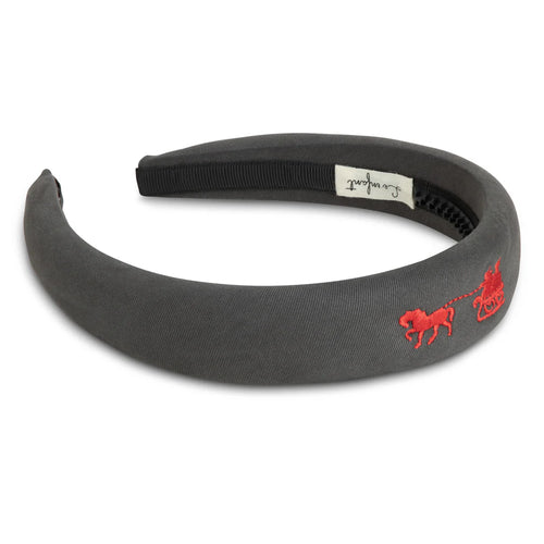 Le Enfant Petite Épopée Embroidered Hairband - Grey