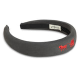 Le Enfant Petite Épopée Embroidered Hairband - Grey