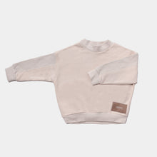 Load image into Gallery viewer, Booso Panel Waffle Sweatshirt - Beige
