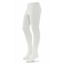 Load image into Gallery viewer, Zubii Ribbed Tights 170 - White.
