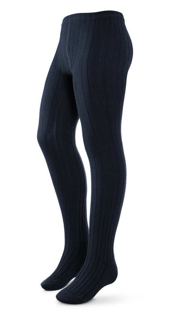 Zubii Ribbed Tights 170 - Navy