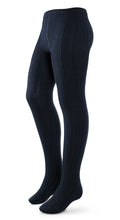 Load image into Gallery viewer, Zubii Ribbed Tights 170 - Navy