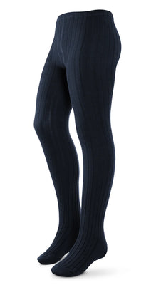 Zubii Ribbed Tights 170 - Navy