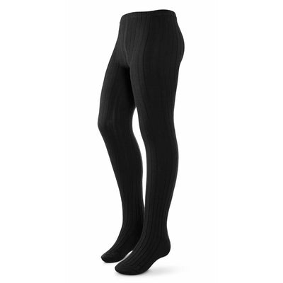 Zubii Ribbed Tights 170 - Black.