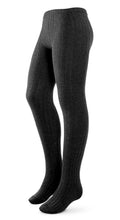 Load image into Gallery viewer, Zubii Ribbed Tights 170 - Black Denim