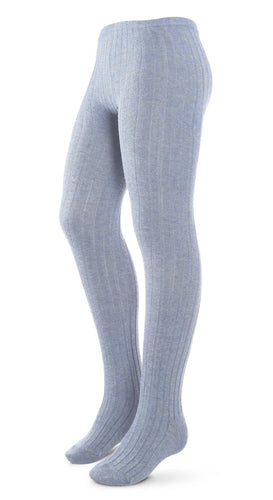 Zubii Ribbed Tights 170 - Pale Jean