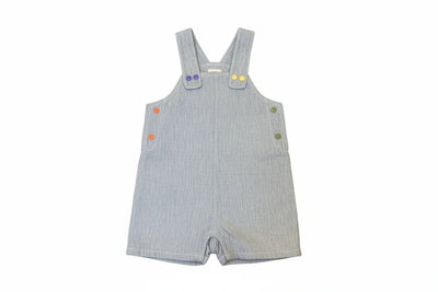Limited Edition Denim Snap Boys Overall - Denim