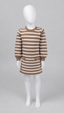 Twinset Knit Dress - Riga Nero/Iced Coffee
