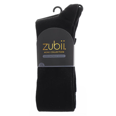 Zubii Mens Basic Knee Sock 186 - Black
