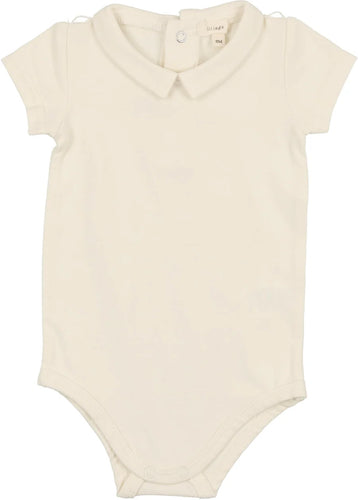Lil legs Collar Onesie - Cream