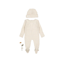 Load image into Gallery viewer, Lovely Littles Printed Footie And Hat - Mia Pink