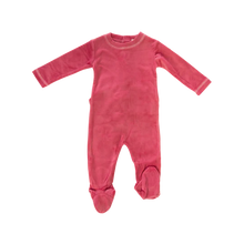 Load image into Gallery viewer, Crew Velour Romper - Pink