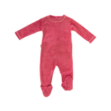 Crew Velour Romper - Pink