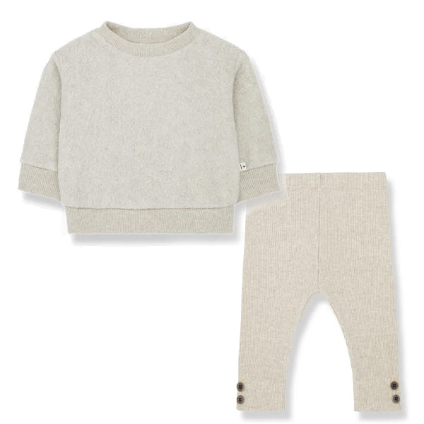 1+ in the Family Bartu Sweater With Leggings - Oatmeal