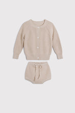 Load image into Gallery viewer, Oubon Knit Cardigan &amp; Bloomer - Oat
