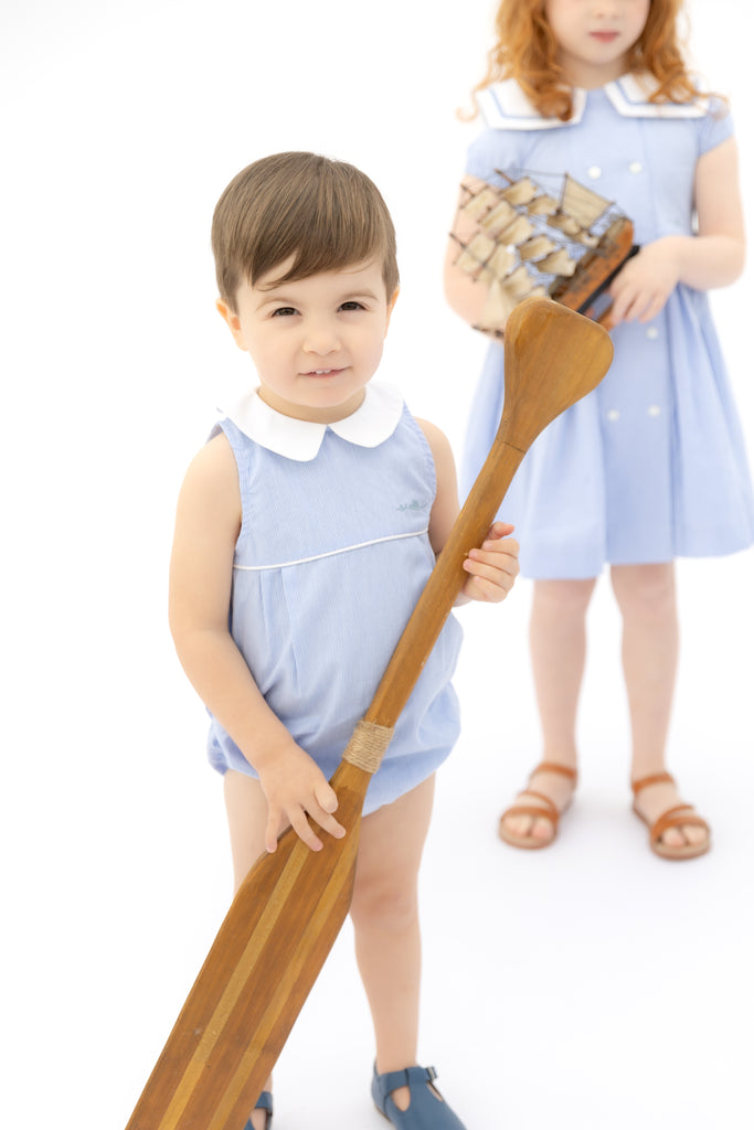 Nou Nelle Striped Boy Romper