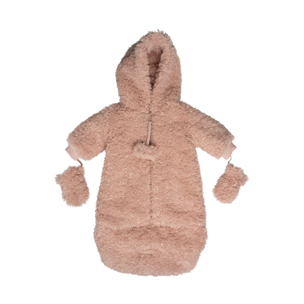 Mantel Sherpa Teddy Bunting - Light Pink