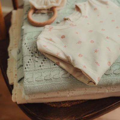 Lovely Littles Printed Footie And Bonnet - Darya Floral