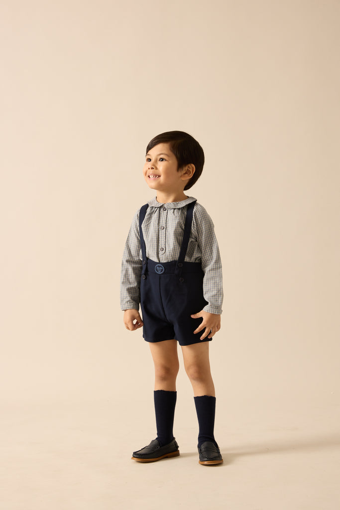 Lil Legs Plaid Edition Toddler Boys Shirt - Dried Blue Plaid