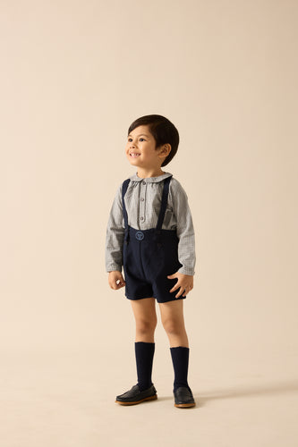 Lil Legs Plaid Edition Toddler Boys Shirt - Dried Blue Plaid