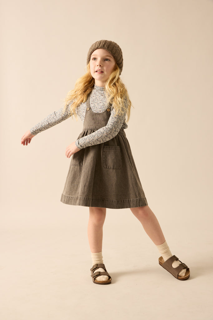 Lil Legs Denim Day Jumper - Grey Wash
