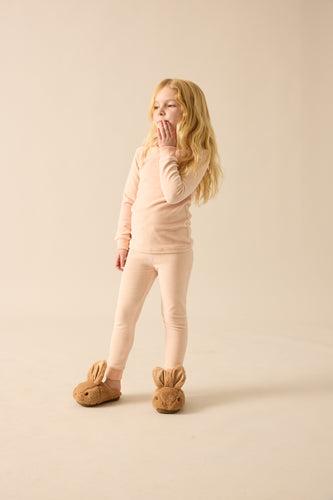 Lil Legs Velour Lounge Set - Pink Stripe