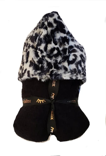 Winx & Blinx Leopard Black Hooded Towel