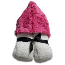Load image into Gallery viewer, Winx &amp; Blinx Fuchsia Minky Hooded Towel