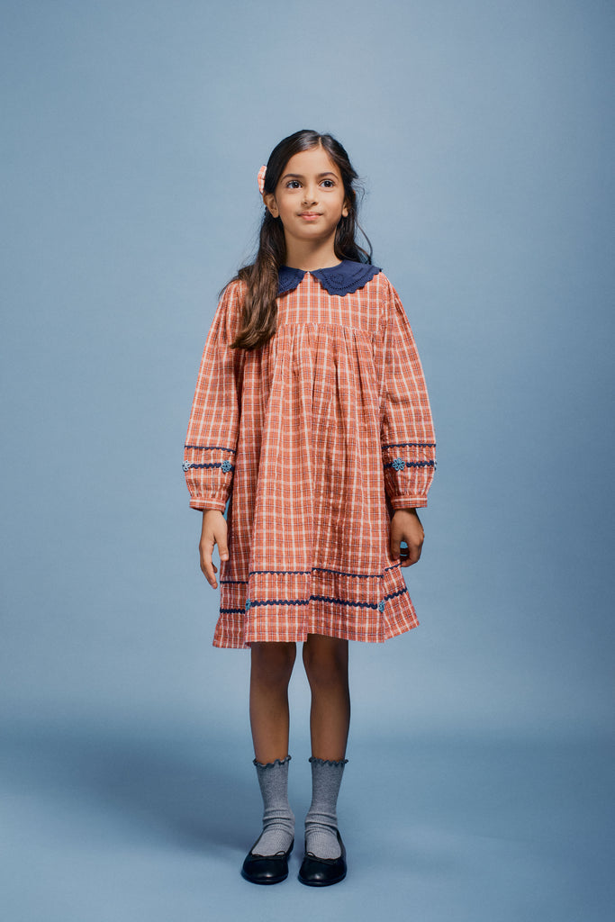 Bebe Organic Bridget Dress - Nostalgia Check