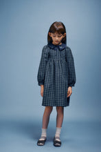 Load image into Gallery viewer, Bebe Organic Annette Dress - Midnight Jaquard