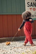 Load image into Gallery viewer, Mini Moda Heirloom Overalls - Vintage Red